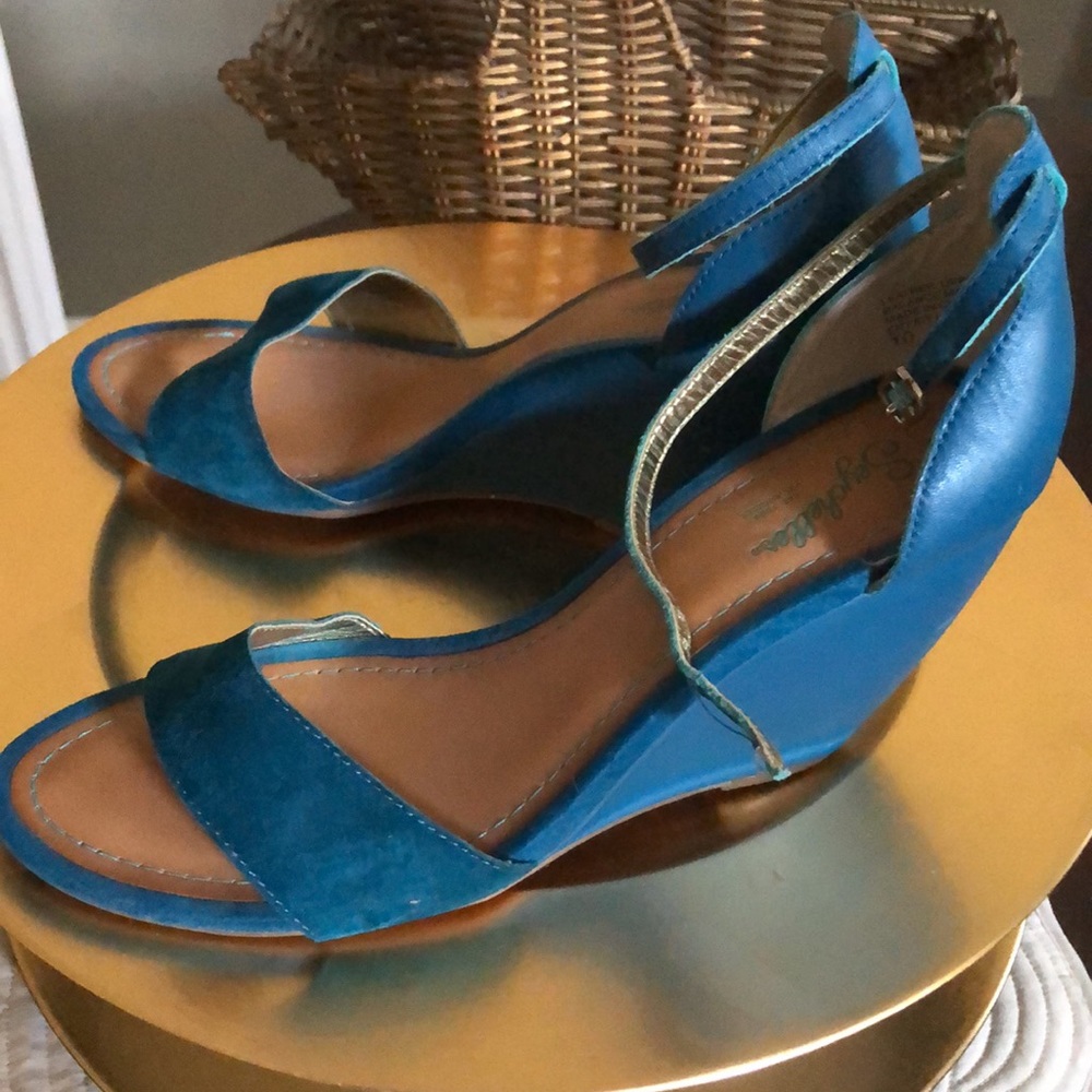 🦋Seychelles Suede & Leather Ankle Strap front band Sandals - Picture 4 of 9